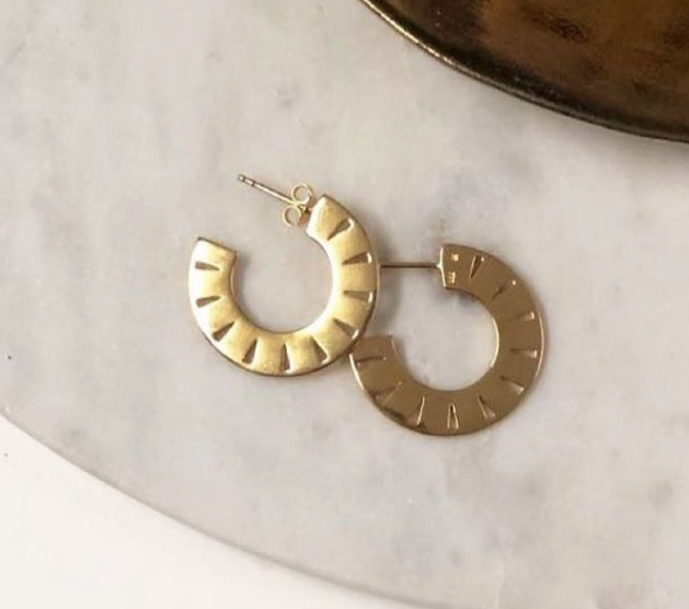 Flat Hoop Earings