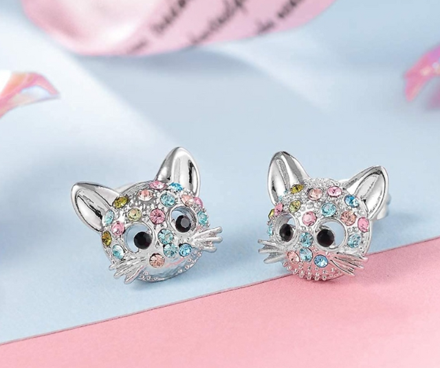 Kitty Stud Earrings