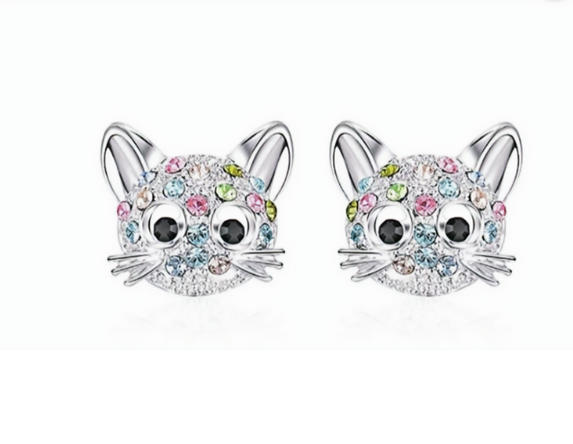 Kitty Stud Earrings