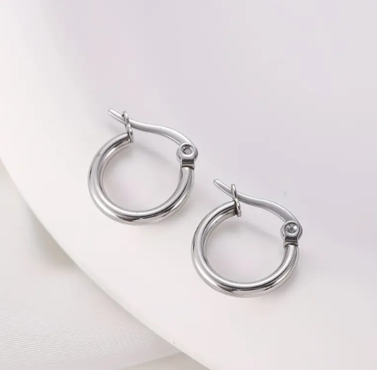Stainless Steel Hoop Earrings
