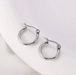 Classic 2 cm Hoop Earrings – Sleek Stainless Steel Everyday Jewelry