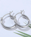 Classic 2 cm Hoop Earrings – Sleek Stainless Steel Everyday Jewelry
