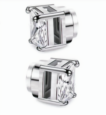 Stainless Steel Magnetic Stud Earrings
