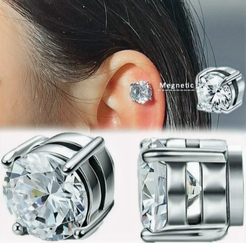 Stainless Steel Magnetic Earrings