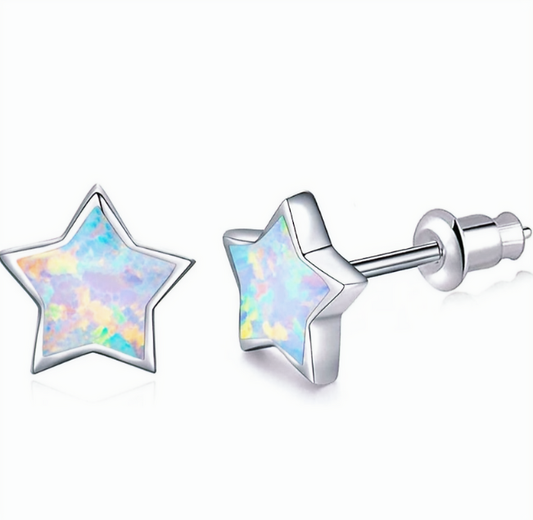 Star Steel Studd Earrings