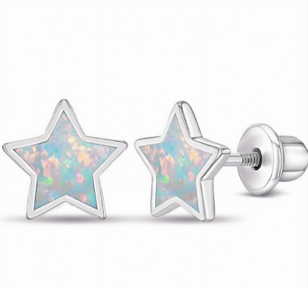 Sparkling Star-Shaped Stud Earrings – Durable Stainless Steel Accessory