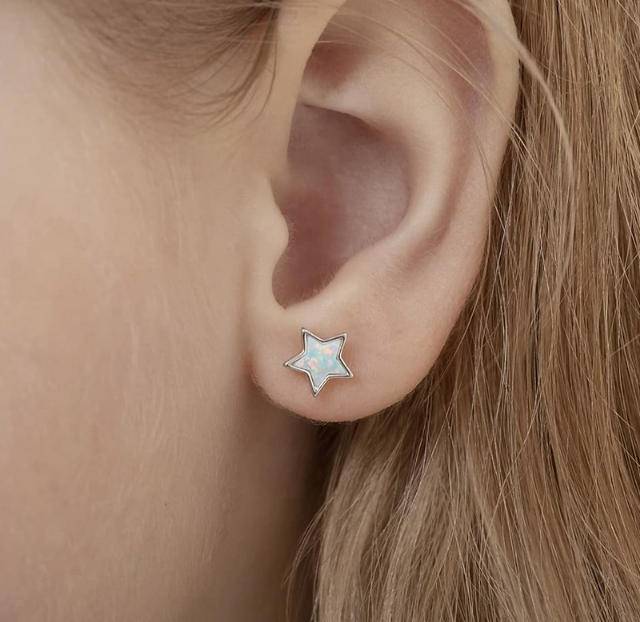 Star Steel Studd Earrings