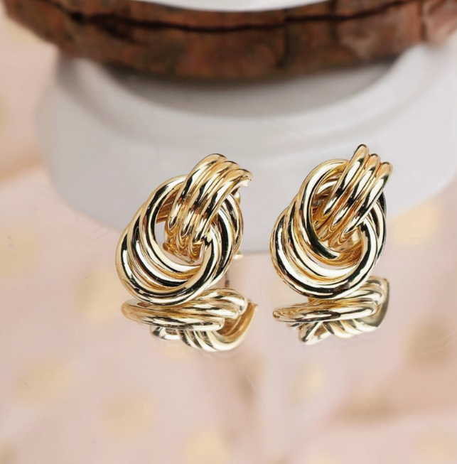 Oval Chain Dangle Earrings