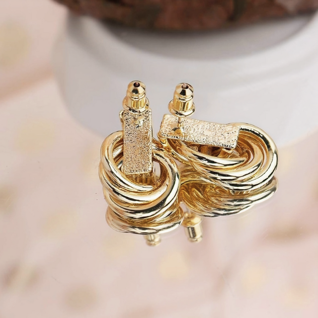 Oval Chain Dangle Earrings