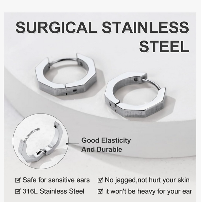 Titanium Hoop Earrings 2 mm