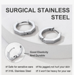 Titanium Hoop Earrings 2 mm – Minimalist Hypoallergenic Jewelry