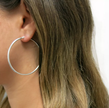 Classic Large Stainless Steel Hoop Earrings – Lightweight Everyday Jewelry