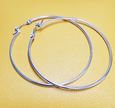 Classic Large Stainless Steel Hoop Earrings – Lightweight Everyday Jewelry