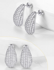 Sparkling Teardrop Dangle Earrings – Refined Everyday Accessory