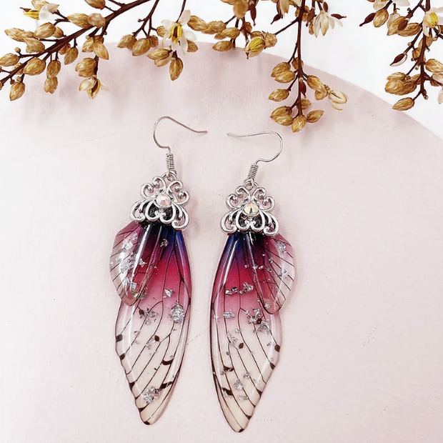 Butterfly Wing Drop Earrings – Elegant Nature-Inspired Jewelry