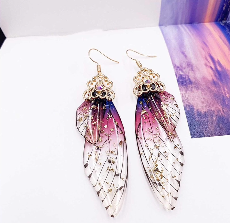 Butterfly Wing Drop Earrings