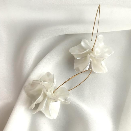 Boho Flower Hoop Earrings