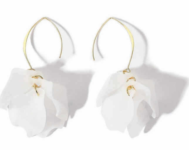 Boho Flower Hoop Earrings