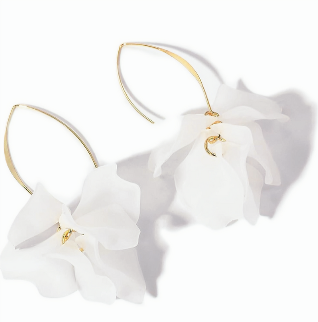 Boho Flower Hoop Earrings