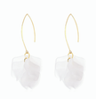 Boho Flower Hoop Earrings – Elegant 18K Gold-Plated Floral Jewelry
