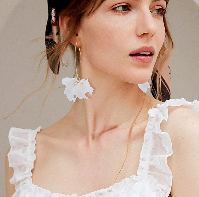 Boho Flower Hoop Earrings