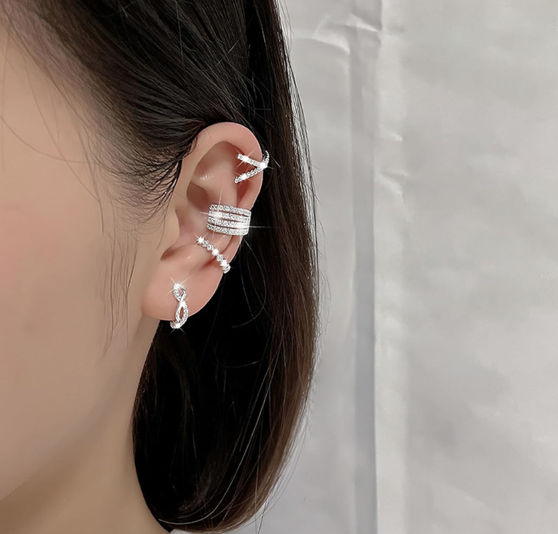 Ear Cuff Earrings Ser Of 4