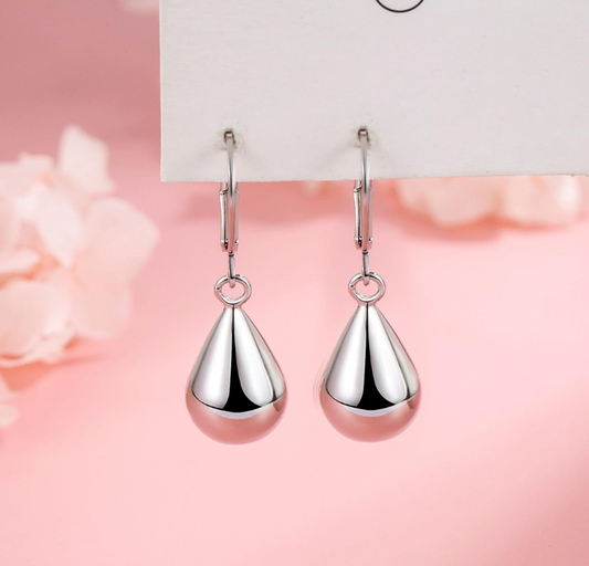 925 Sterling Silver Waterdrop Tear Drop Dangle