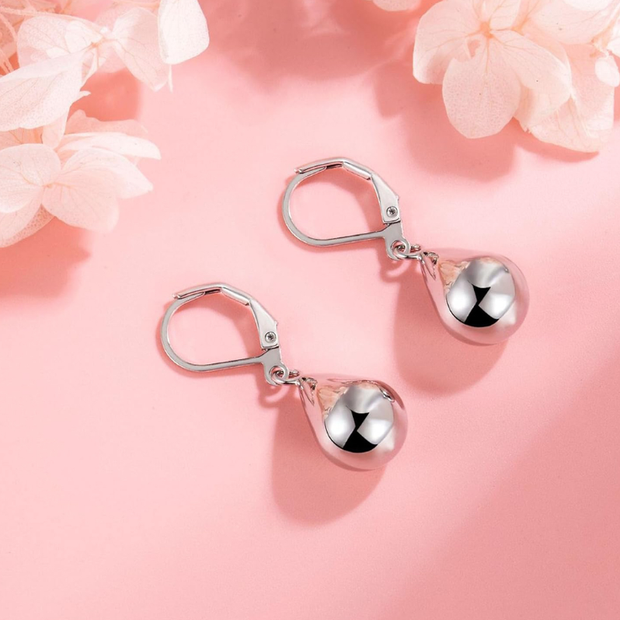 Elegant Waterdrop Tear Drop Dangle Earrings - 925 Sterling Silver