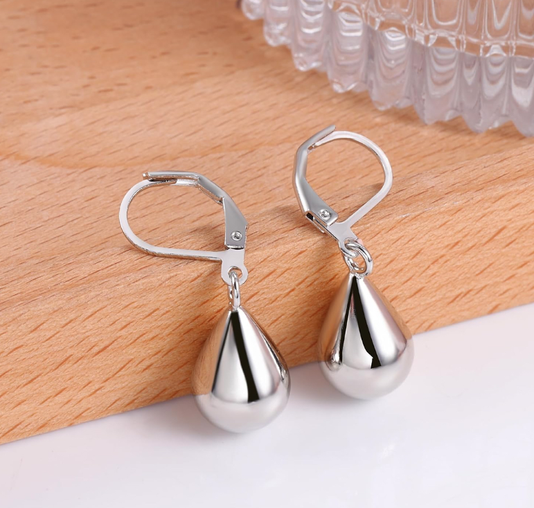 925 Sterling Silver Waterdrop Tear Drop Dangle