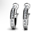 Classic 1.5 cm J-Hoop Earrings in 925 Sterling Silver