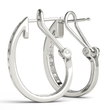 Classic 1.5 cm J-Hoop Earrings in 925 Sterling Silver