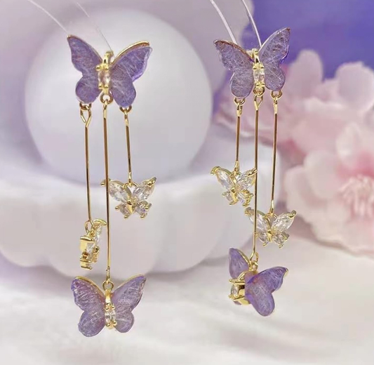 Butterfly Tassel Earrings