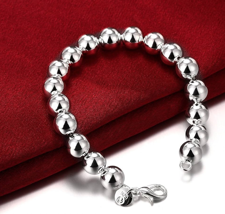 Sterling Silver 925 Smooth Beads Bracelet
