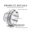 Minimalist Stainless Steel Spinner Ring - Anxiety & Focus Band