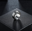 Minimalist Stainless Steel Spinner Ring - Anxiety & Focus Band