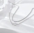 Elegant Double Layer Charm Chain Bracelet (Adjustable)