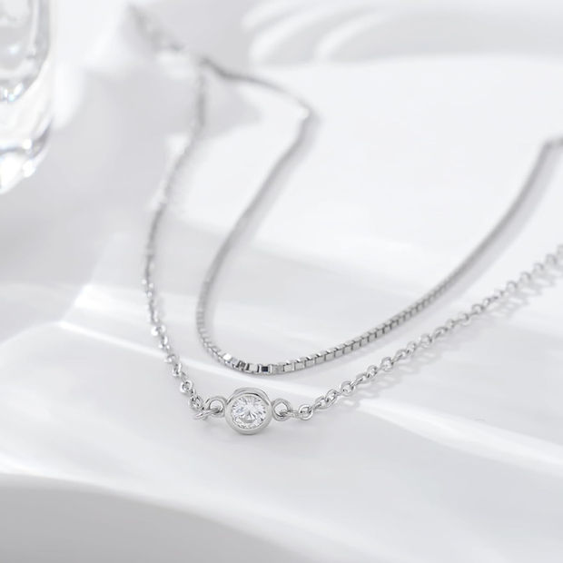 Elegant Double Layer Charm Chain Bracelet (Adjustable)