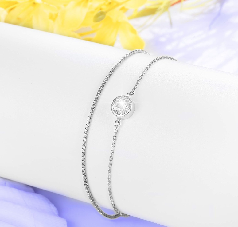 Adjustable Double Layer Charm Bracelet