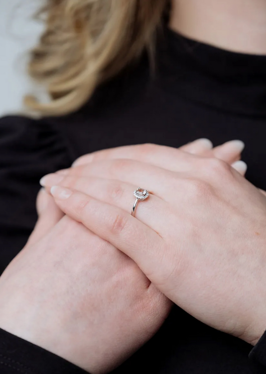 Engagement Silver Ring 1.5 mm