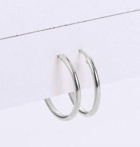 Sterling Silver Small Hoop Earrings