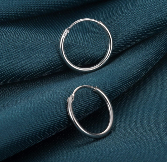 Sterling Silver Small Hoop Earrings