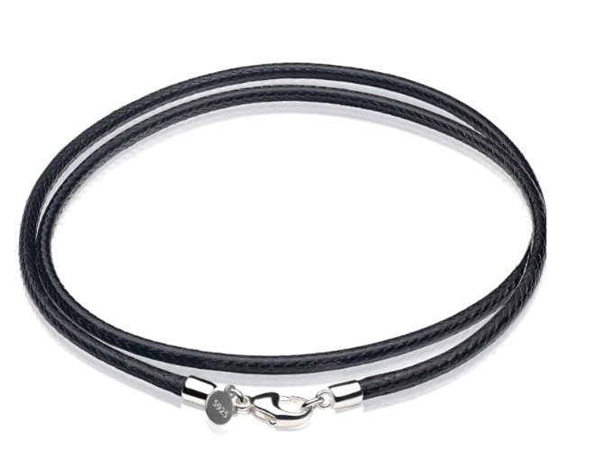 Black Leather Necklace