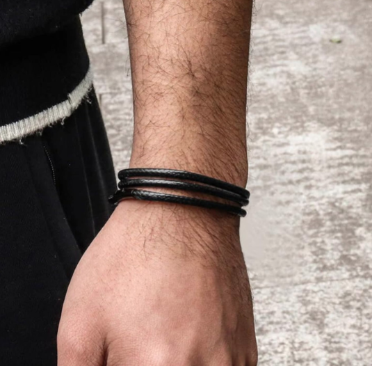Black Leather Necklace