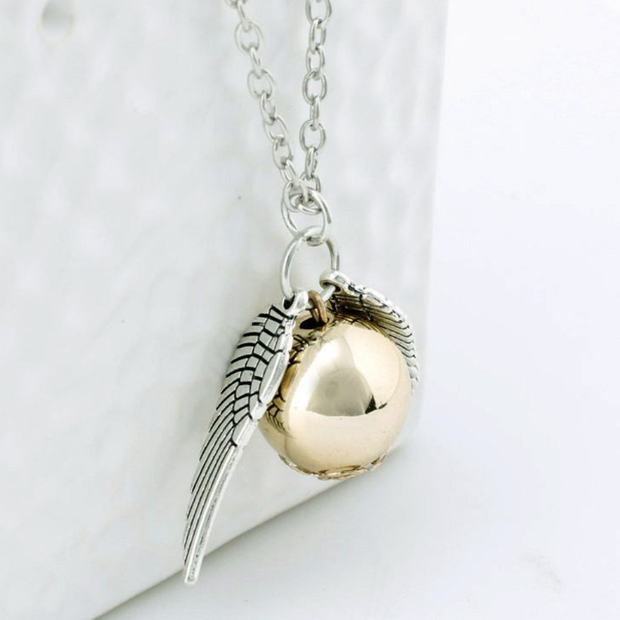 Magical Golden Snitch Necklace Unique Gift for Harry Potter Lovers