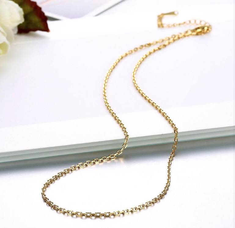 18K GP Rolo Adjustable Chain 1.5 mm