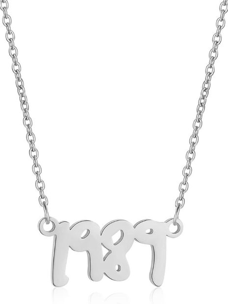 1989 Birth Year Pendant Necklace Swiftie Fan Gift Jewelry