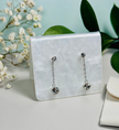 Surgical Steel Double Stone Swarovski Crystal Drop Earrings