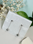 Surgical Steel Double Stone Swarovski Crystal Drop Earrings