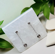 Surgical Steel Double Stone Swarovski Crystal Drop Earrings
