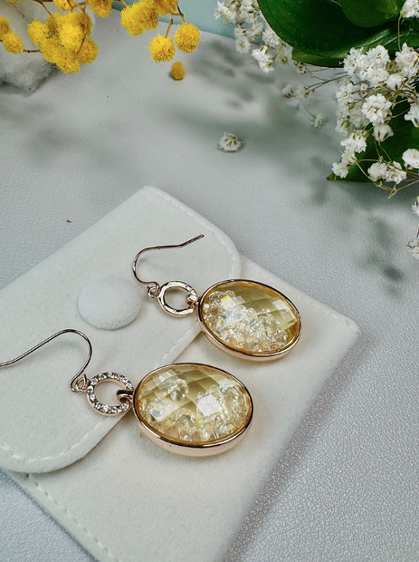 Romantic Blush Crystal Teardrop Dangle Earrings for Special Occasions
